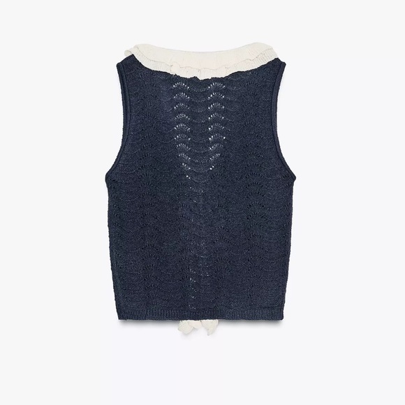 NWT ZARA Ruffle Top - Picture 4 of 5